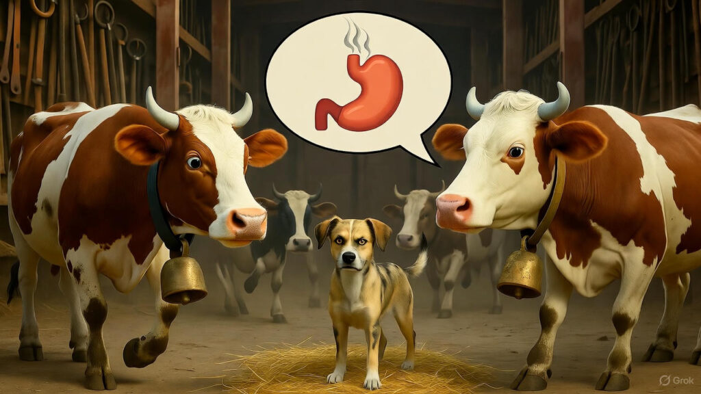 Starving Cows' Protest