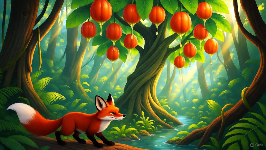 The Sneaky Fox in the Jungle