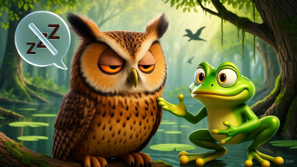 Owl's Groggy Response