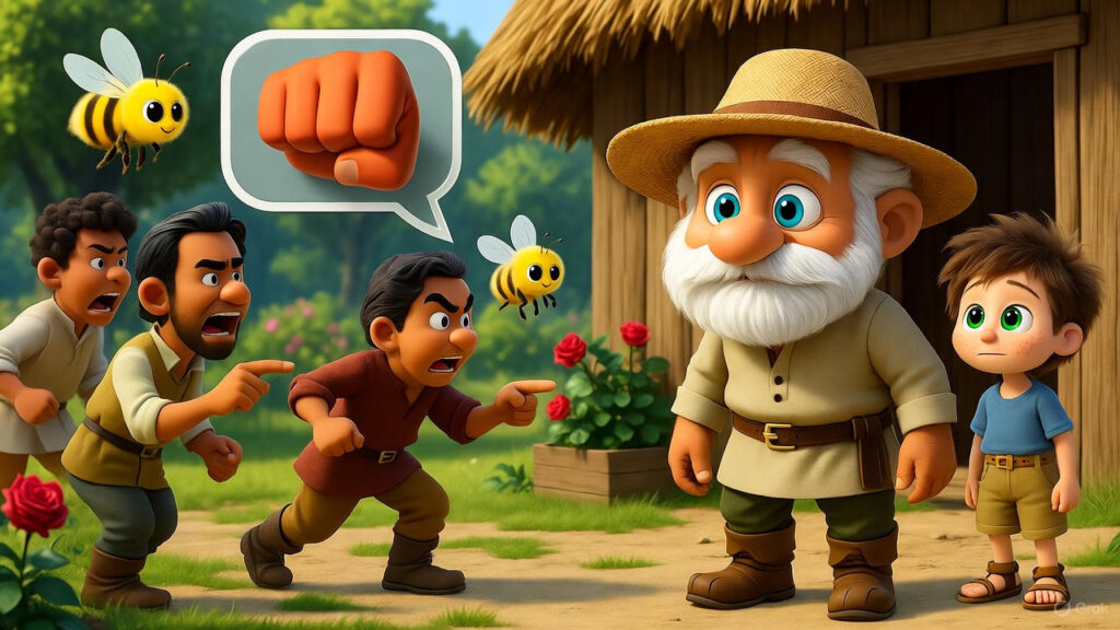 Villagers Confront Grandpa
