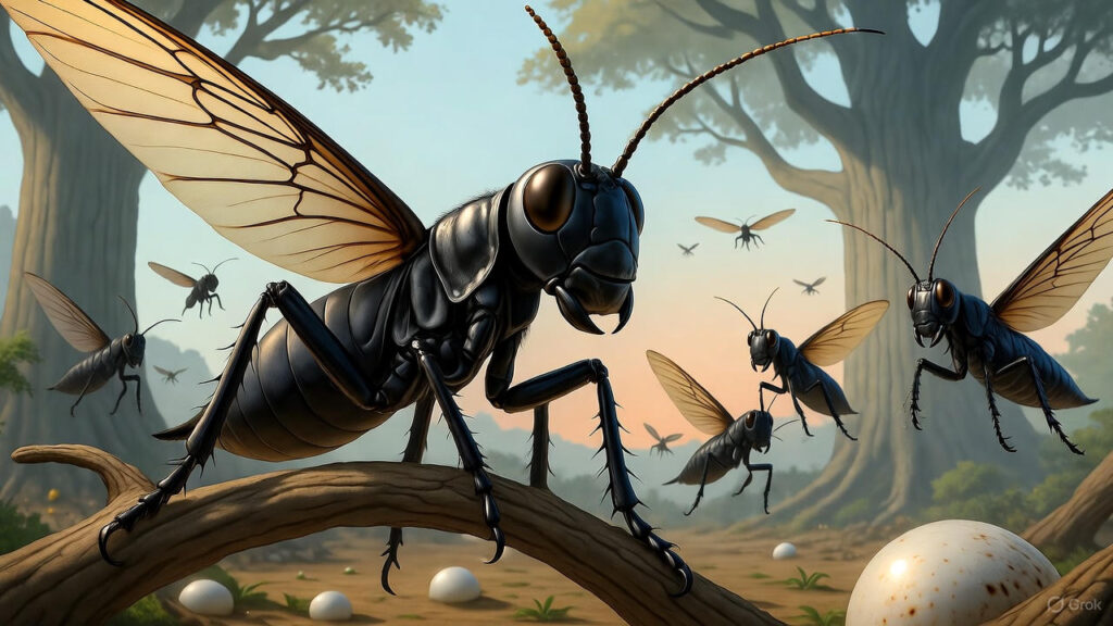 The Locusts' Panicked Retreat
