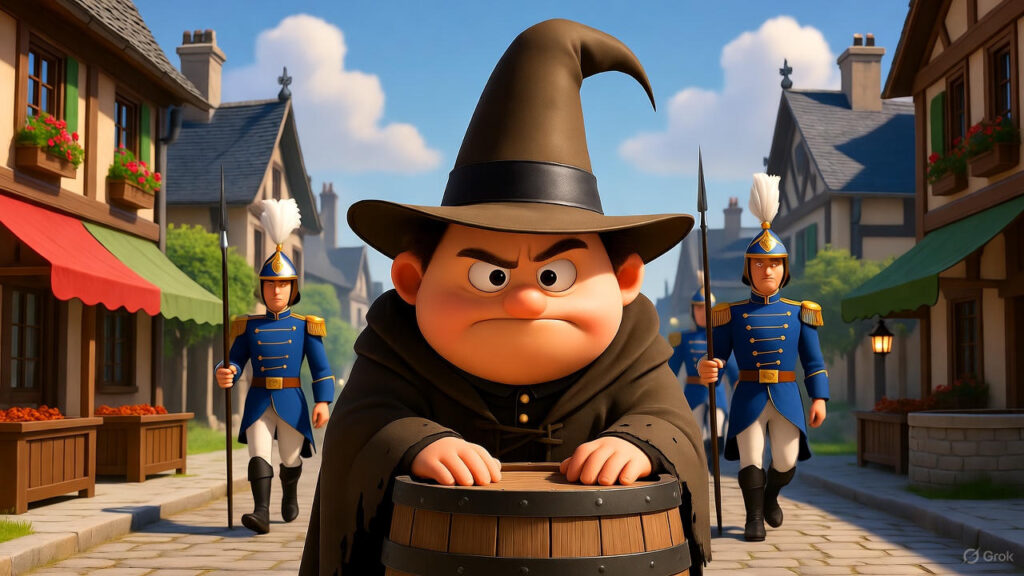 Guards Patrol the Village