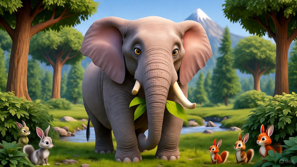 Elephant’s Peaceful Life