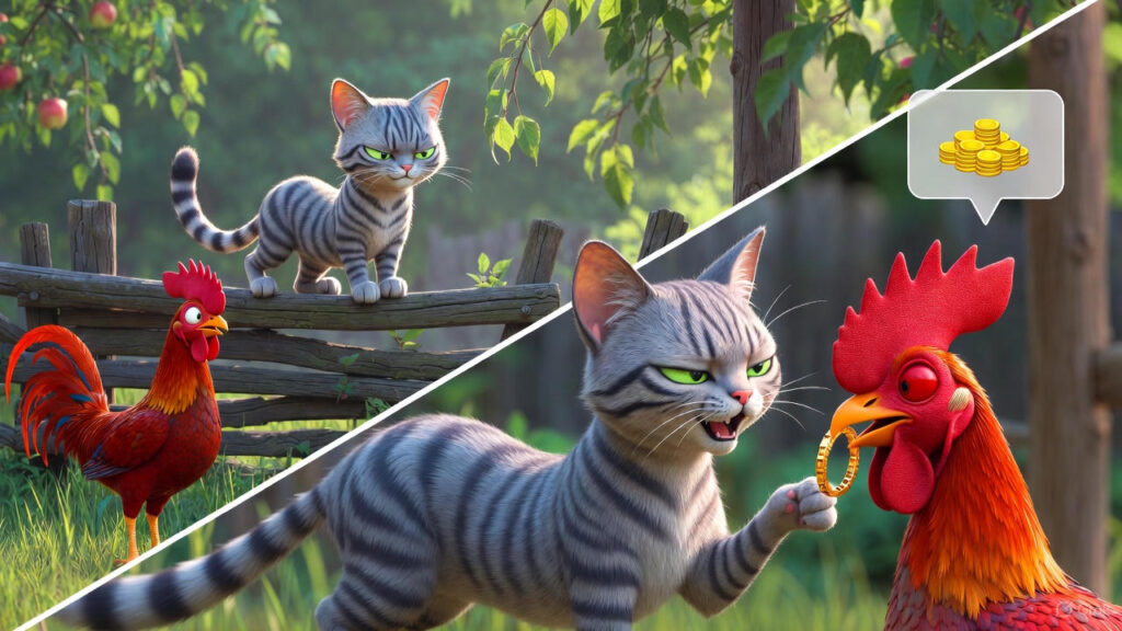 The Nosy Cat's Temptation