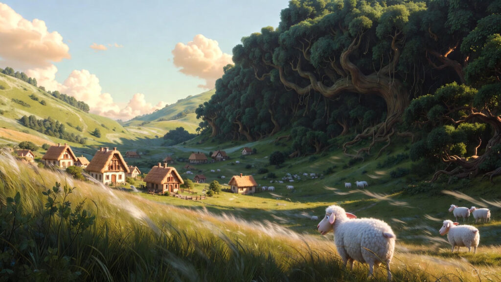 The Village and the Shadowy Forest