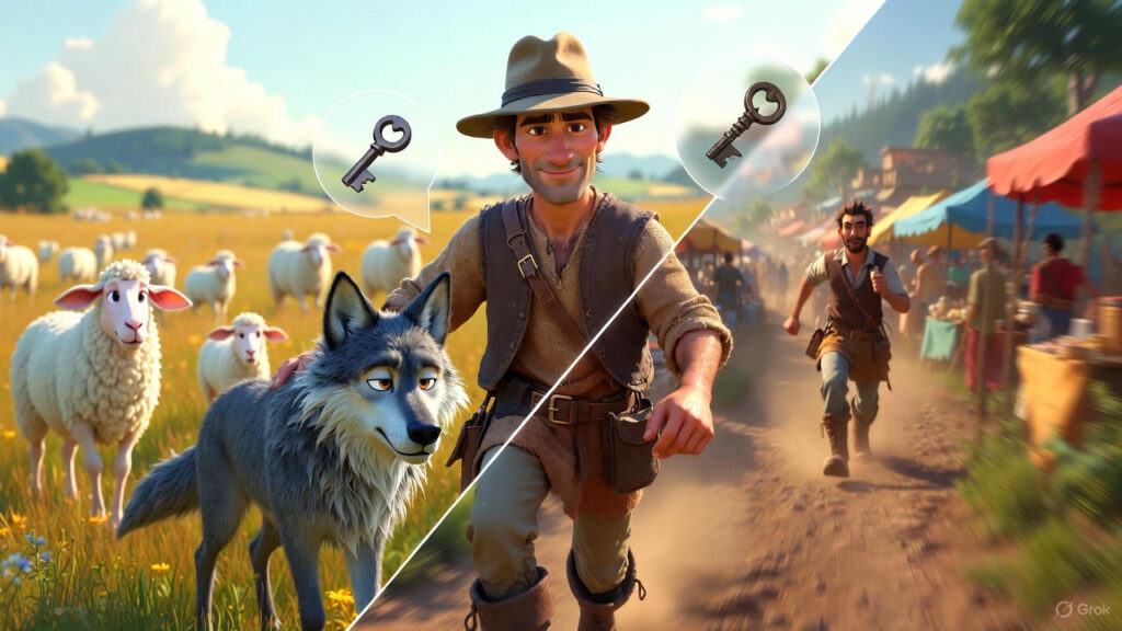 The Shepherd Entrusts the Flock