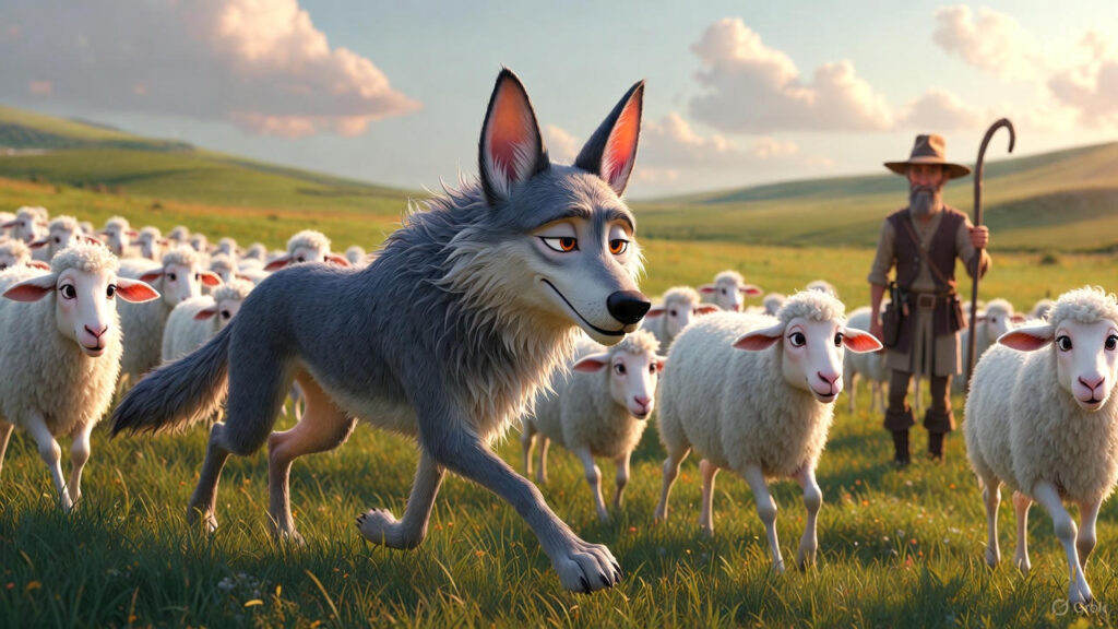 The Wolf Approaches Innocently